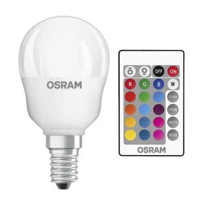 Žiarovka LED OSRAM E14 RGB P45 4,2W s diaľkovým ovládaním